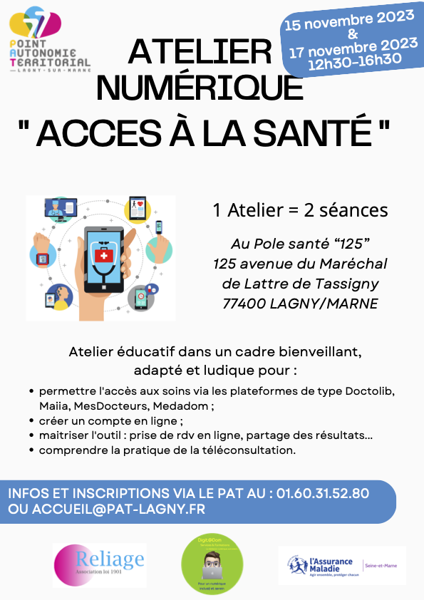 Atelier numérique accès à la santé